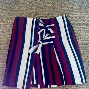 Striped Express Mini Skirt